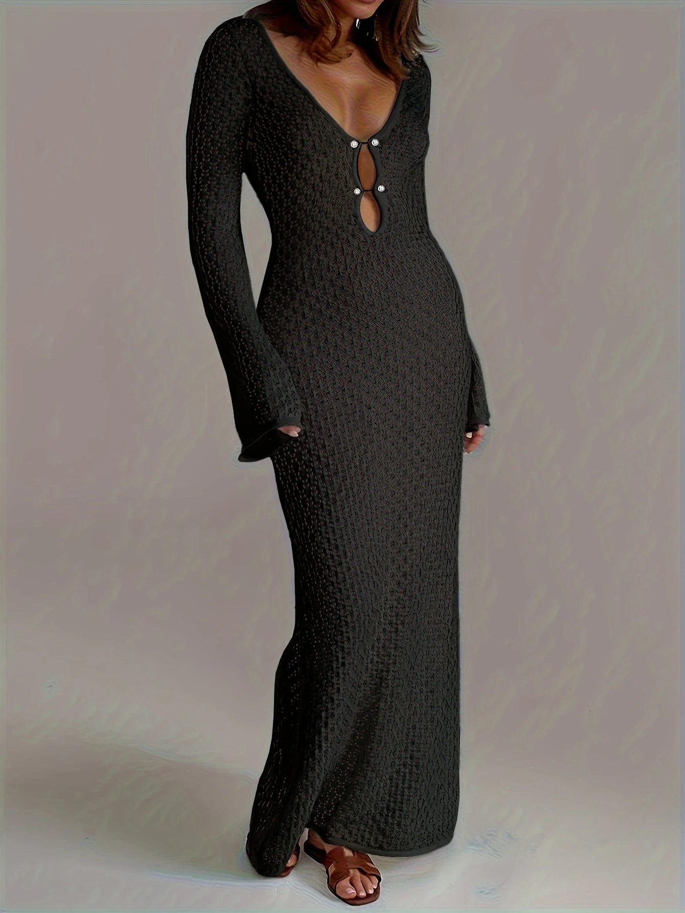 White Knit Cover-Up Dress
2/2