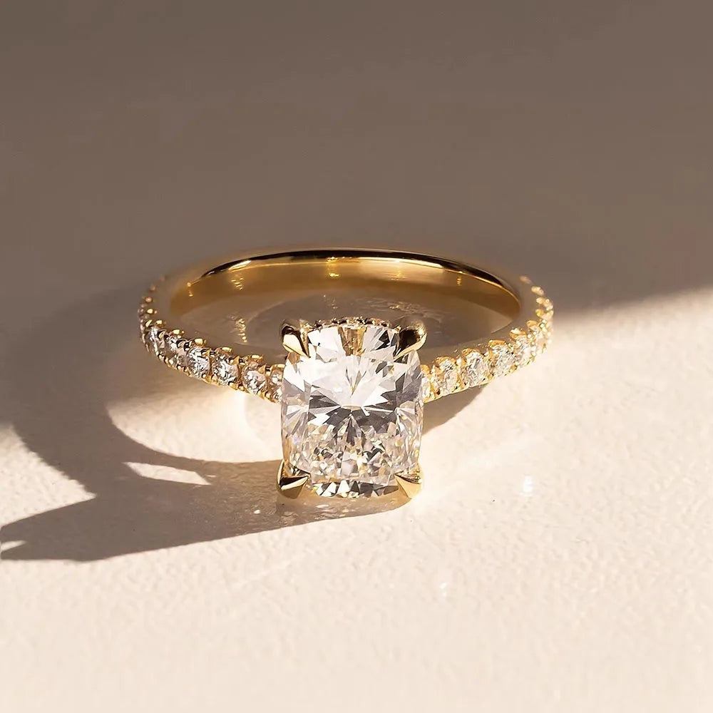 14K Yellow Gold Diamond Ring