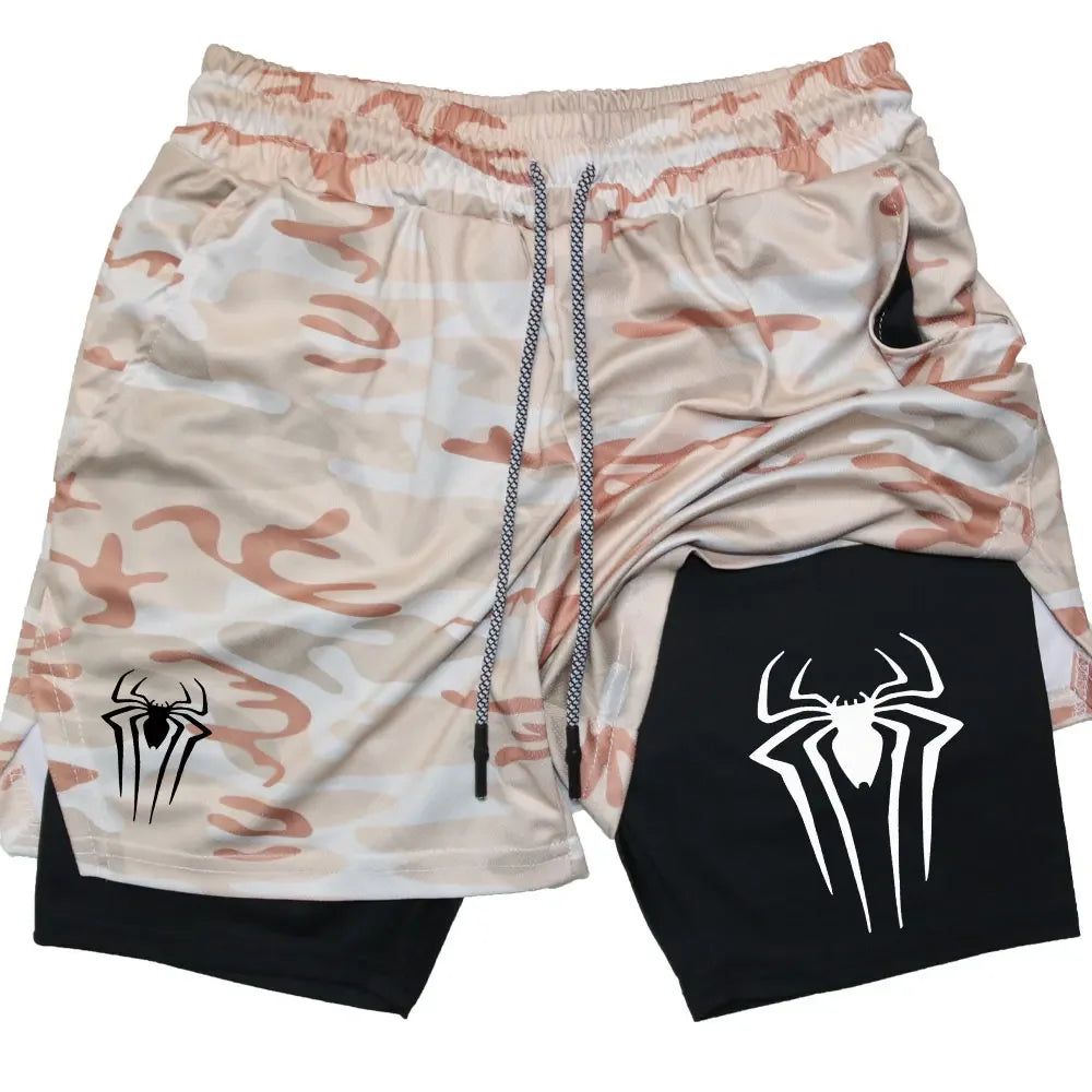 Anime Printed Gym Shorts