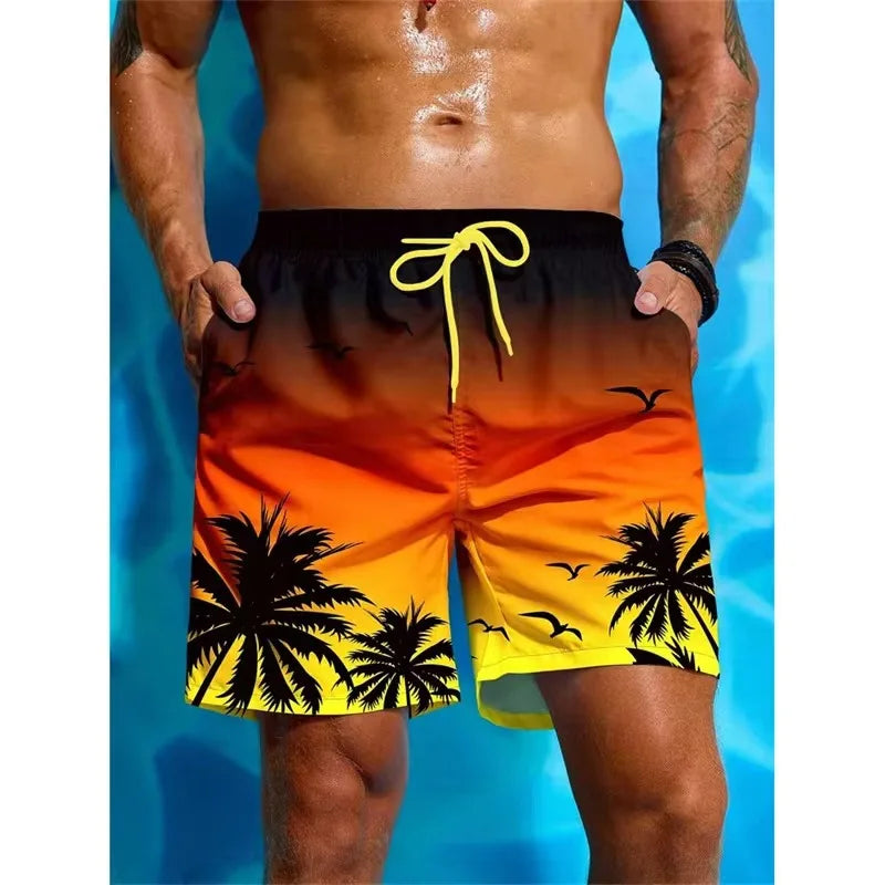 Men’s Gradient Graphic Swim Shorts