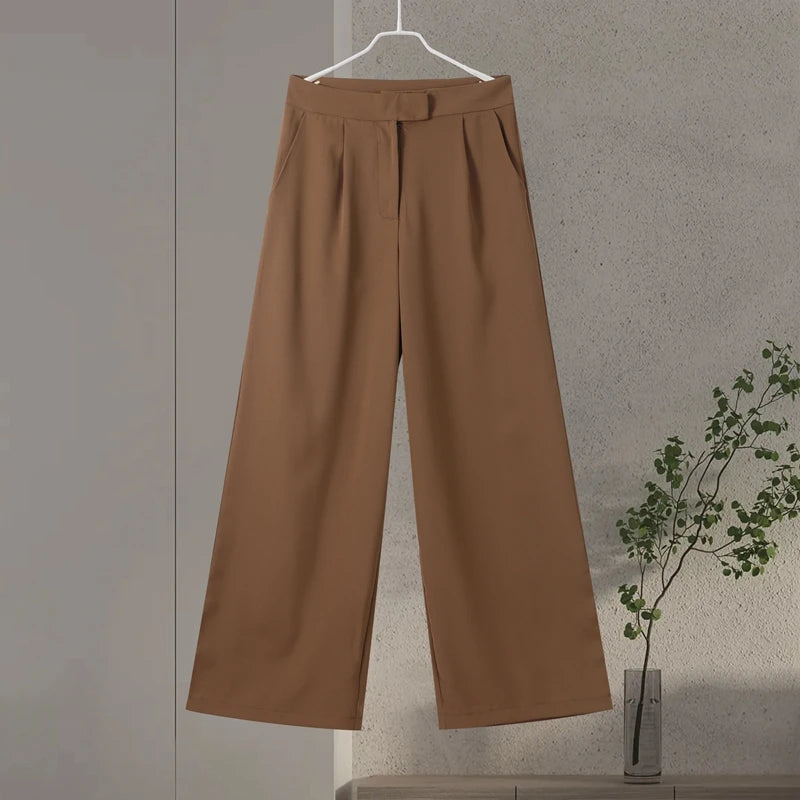 Solid Blazer Pants Set