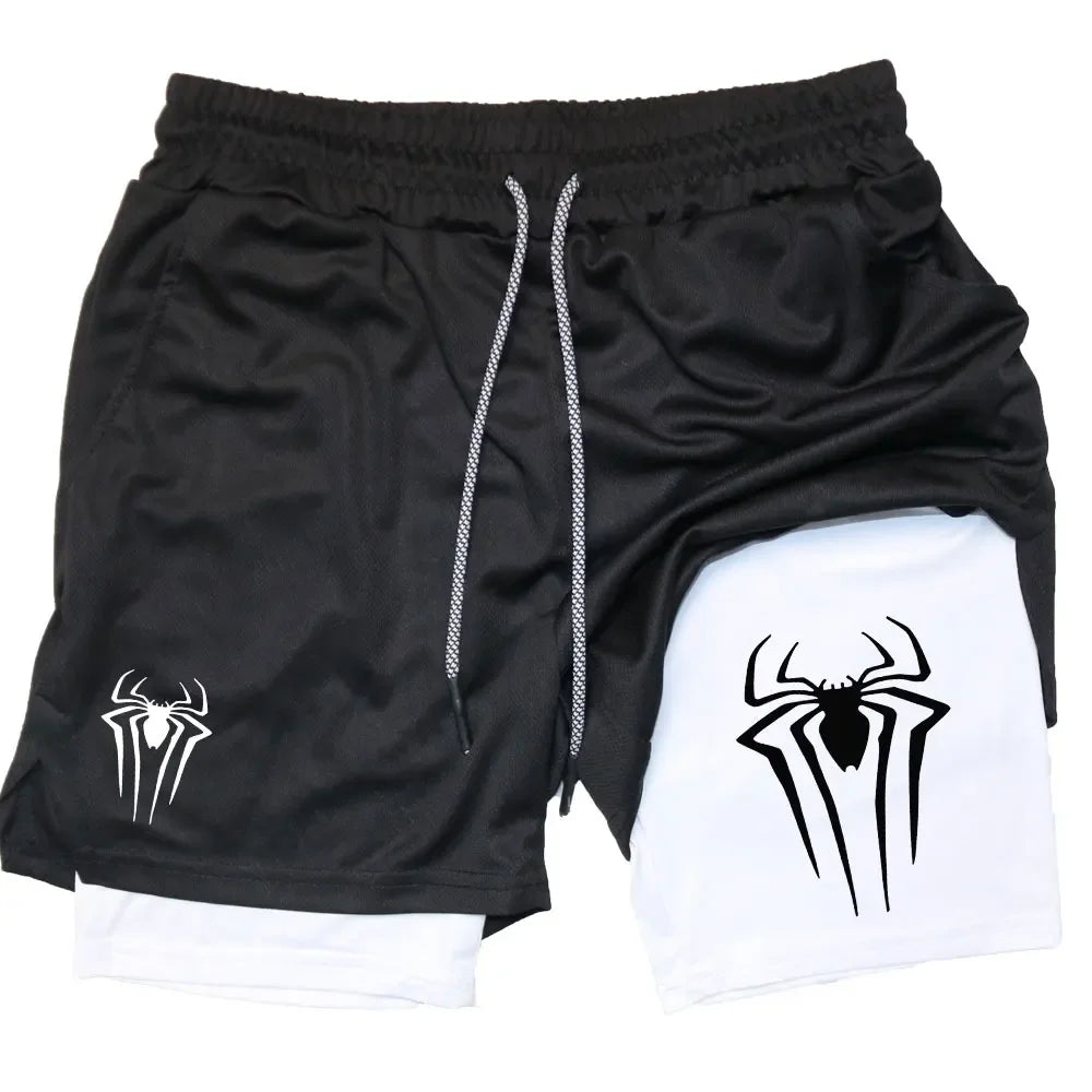 Anime Printed Gym Shorts