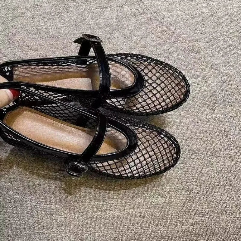 Summer Mesh Mary Jane Sandals