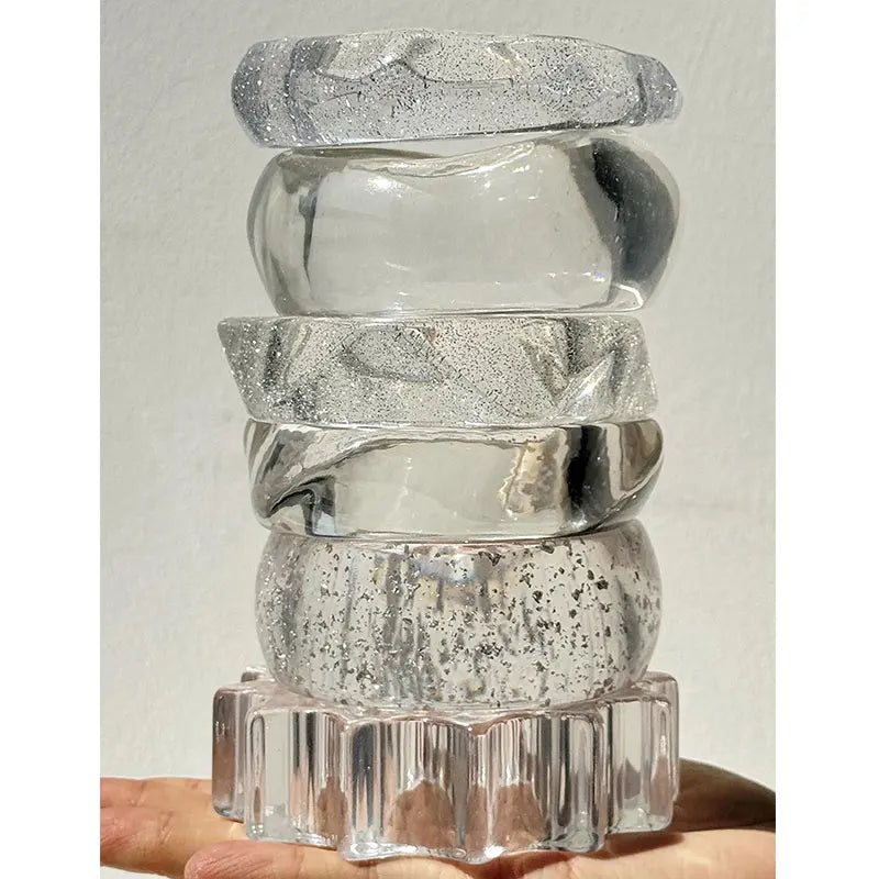 Twisted Transparent Resin Bracelet