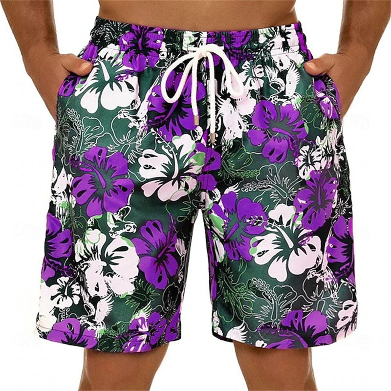 Lemon Floral Men’s Swim Shorts