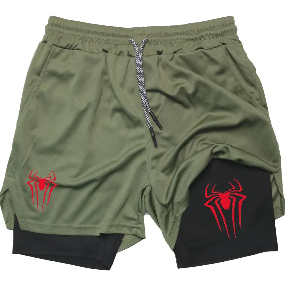 Anime Printed Gym Shorts