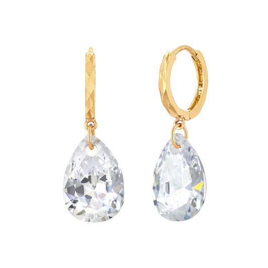 14K Gold Droplet Earrings
