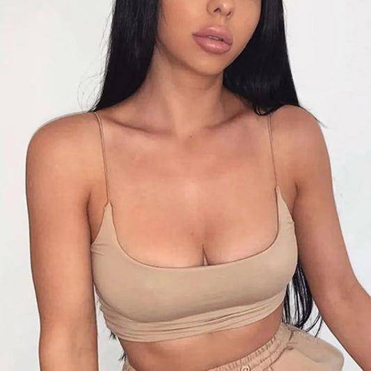 Seamless Cotton Bustier Crop Top