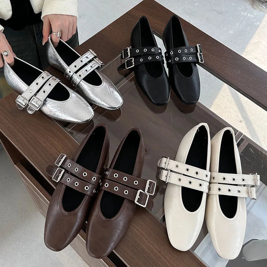 Luxury Buckle Strap Mary Janes