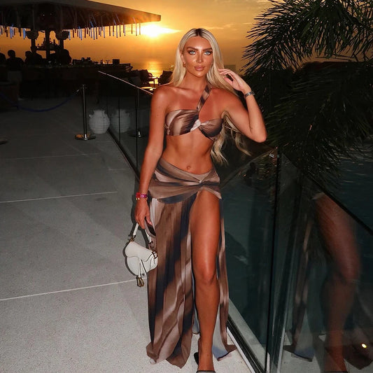 One Shoulder 3-Piece Bikini Set