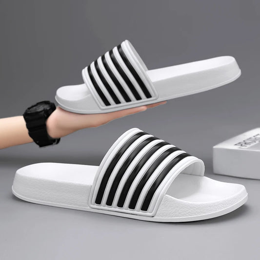 Unisex Striped Pool Slides
