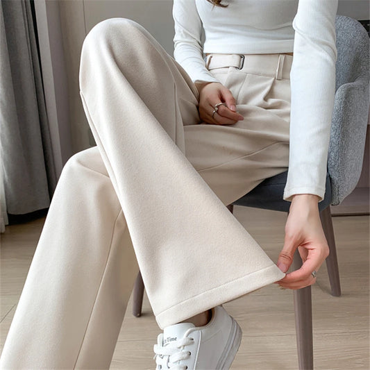 Wool Wide-Leg Trousers