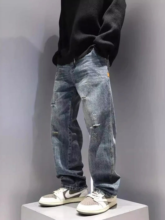 Vintage Ripped Baggy Denim Jeans