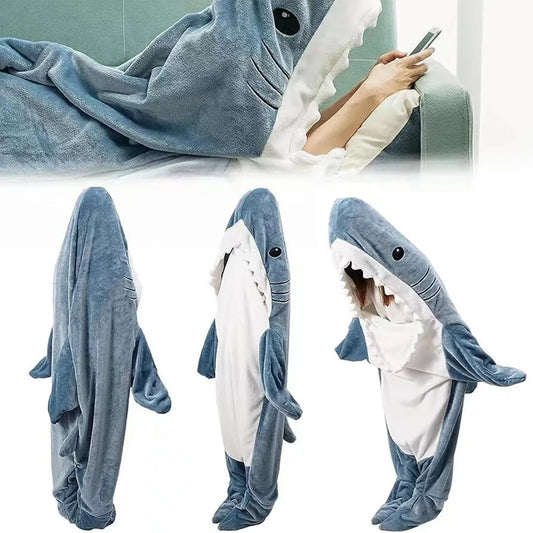 Shark Flannel One-Piece Pajamas