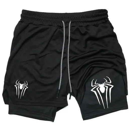 Anime Printed Gym Shorts