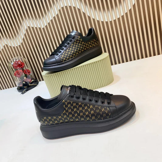 High-End Leather Fashion Sneakers