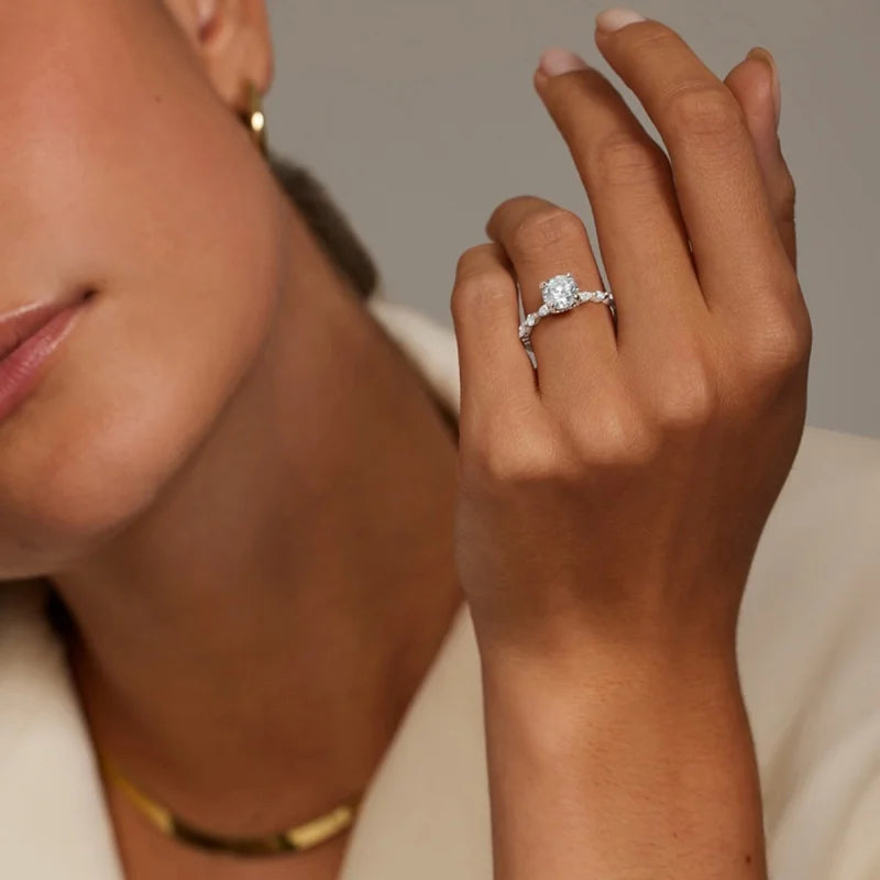Oval Lab Diamond Engagement Ring