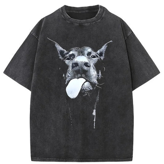 Gothic Dog Printed Tee