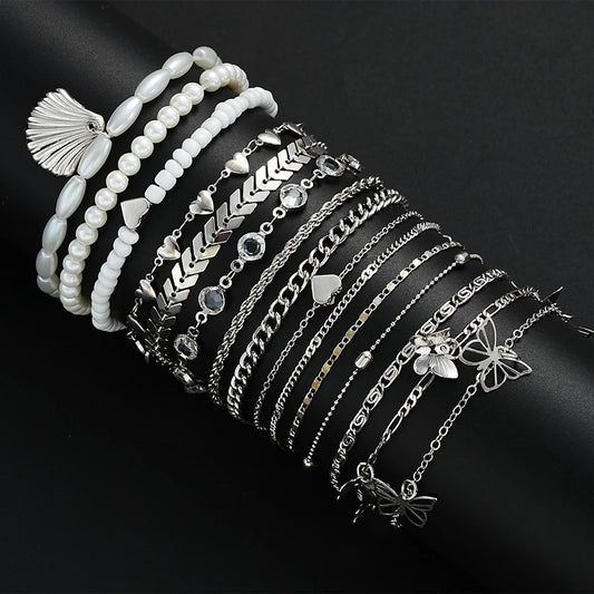 15 Pcs Bohemian Anklet Set