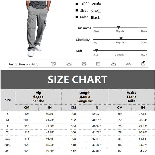 Loose Fit Multi-Pocket Joggers