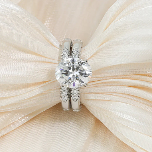 Silver 925 Moissanite Engagement Ring