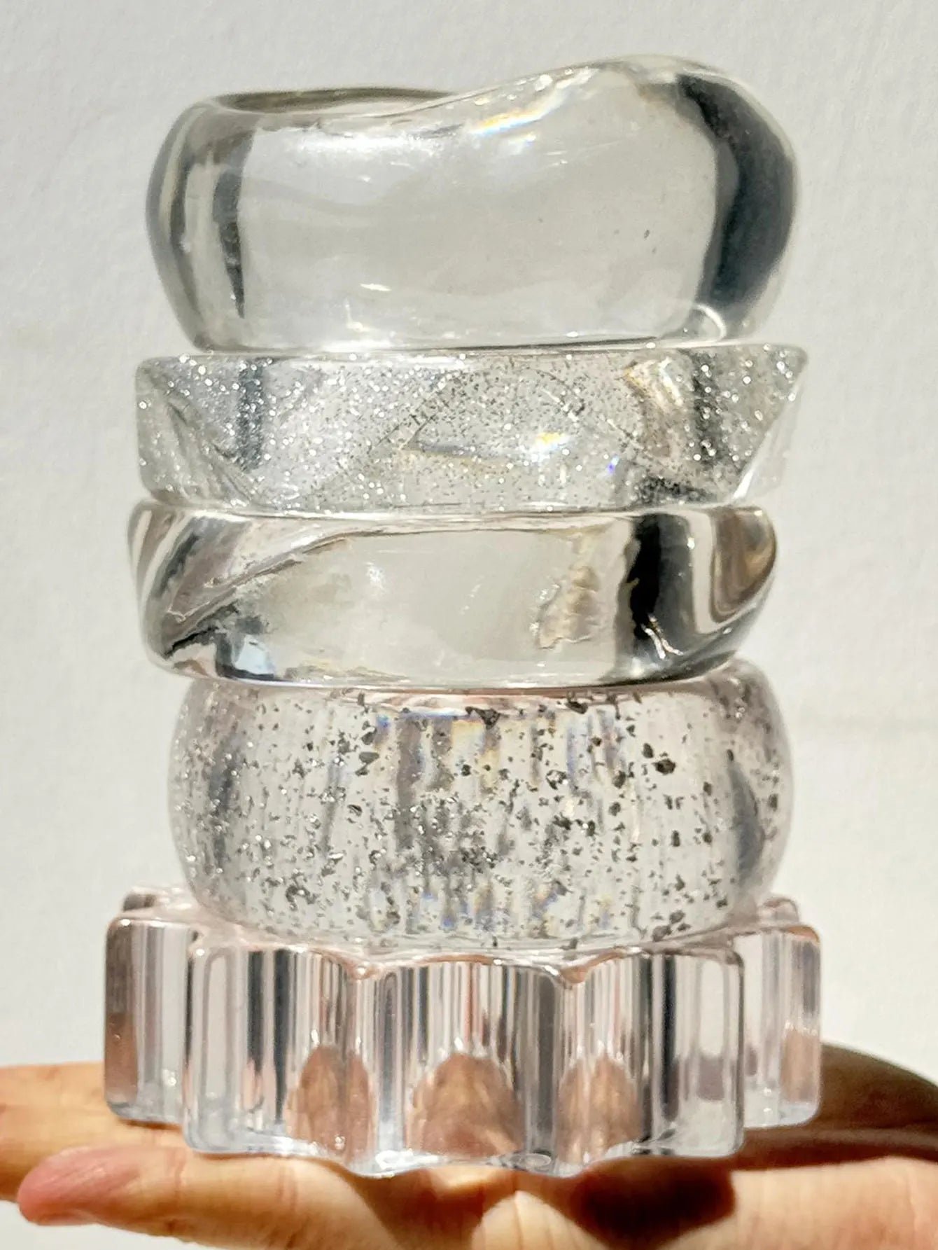 Twisted Transparent Resin Bracelet