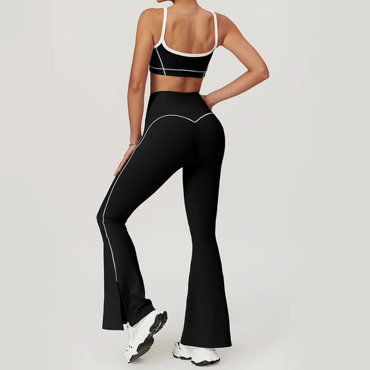 Yoga Set with Flare Pants