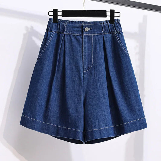 Plus Size Wide-Leg High Waist Shorts