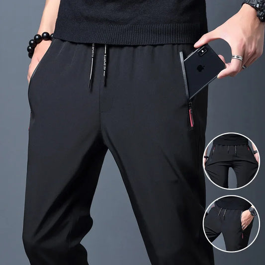 Slim Fit Elastic Waist Joggers
