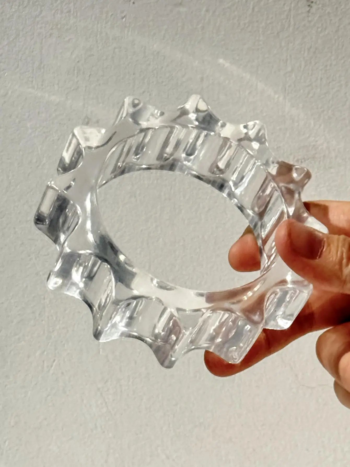 Twisted Transparent Resin Bracelet