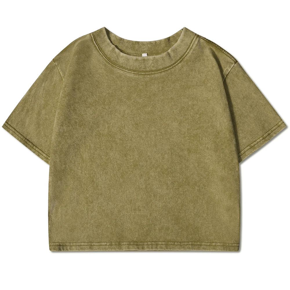 Slim Washed Cotton T-Shirt