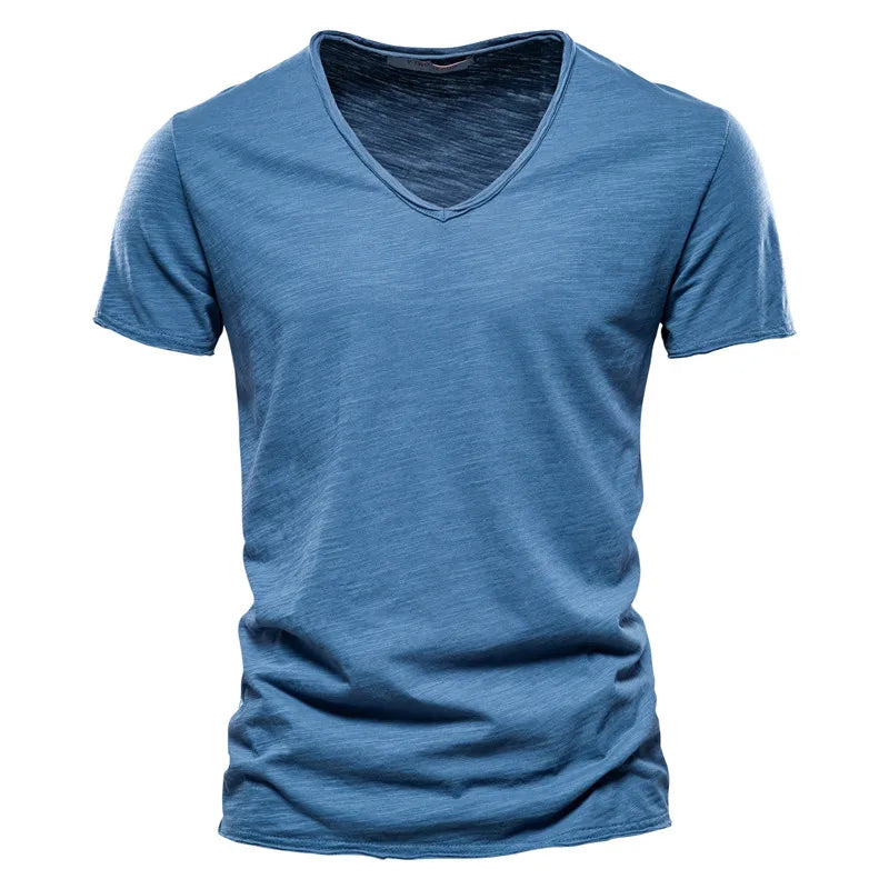 100% Cotton V-Neck Tee