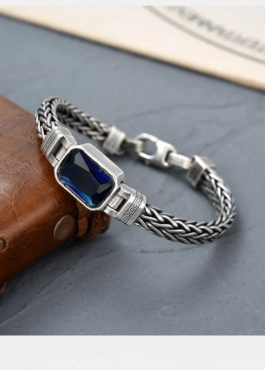 S925 Hand-Knitted Silver Bracelet