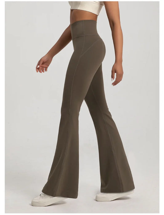High Waisted Bell Bottom Leggings