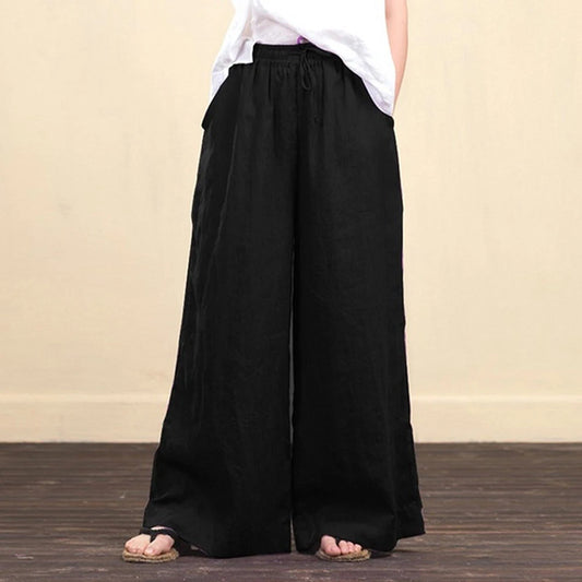 Cotton Linen Baggy Palazzo Pants