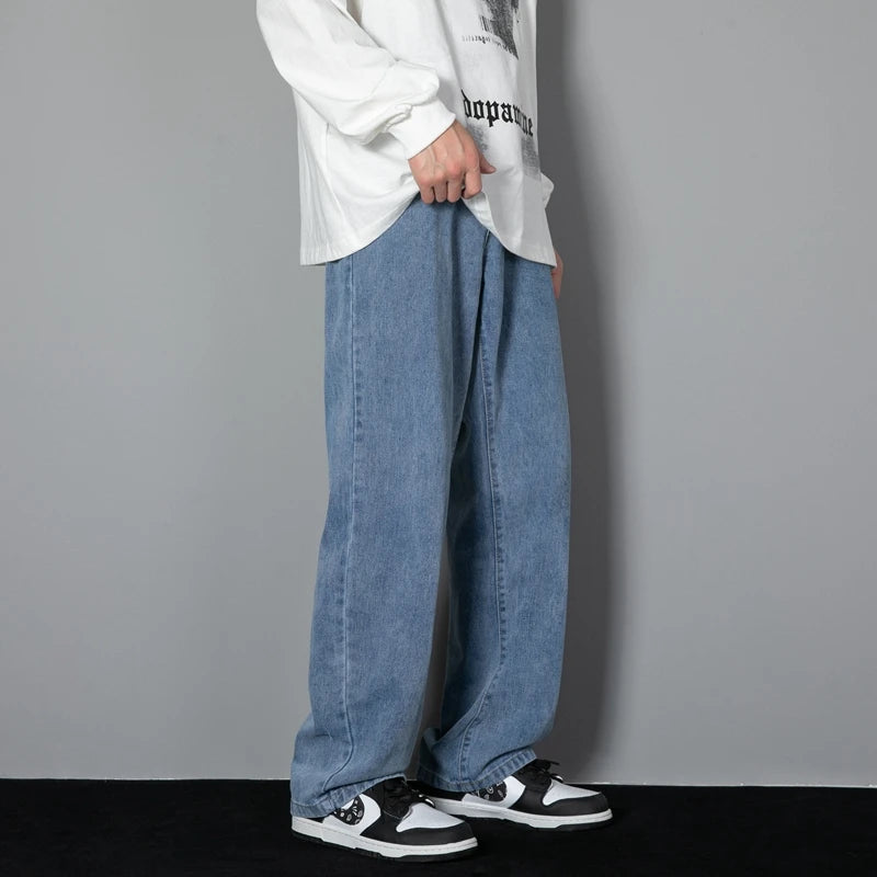 Classic Straight Wide-Leg Jeans