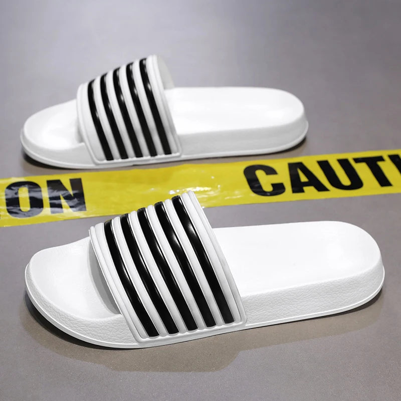 Unisex Striped Pool Slides