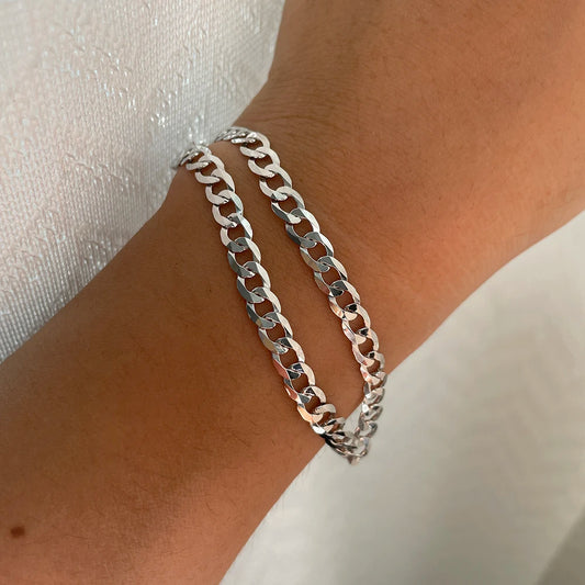 Sterling Silver Curb Bracelet