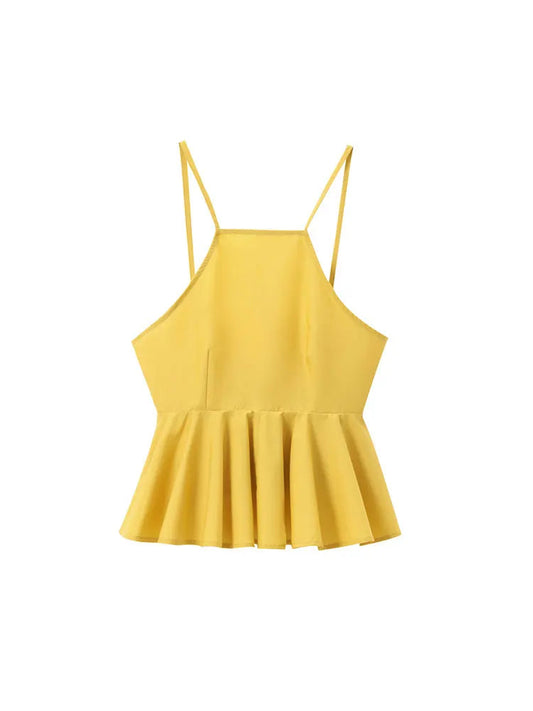 Ruffle Halterneck Camisole