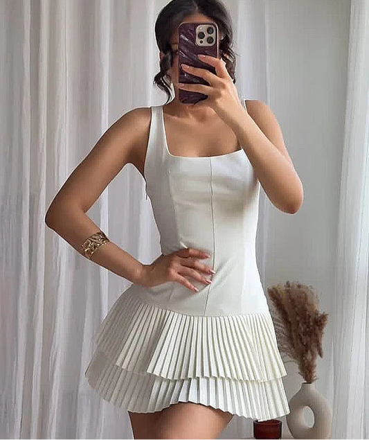 Square Neck Mini Dress