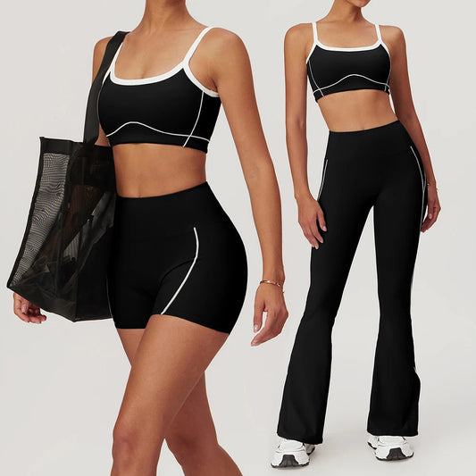 Yoga Set with Flare Pants