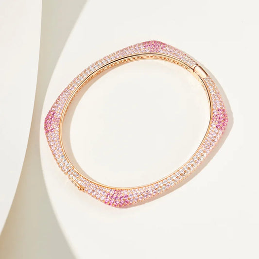 Rose Gold Rainbow Bangle