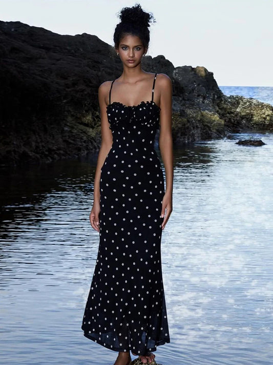 Polka Dot Spaghetti Strap Dress