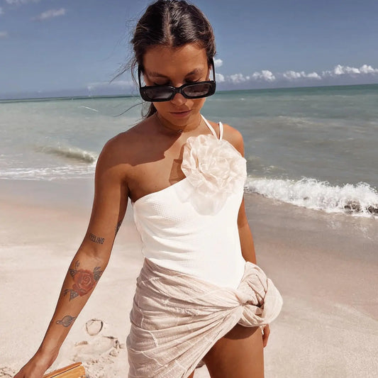 One Shoulder Push-Up Swimsuit