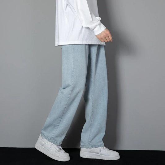 Classic Straight Wide-Leg Jeans
