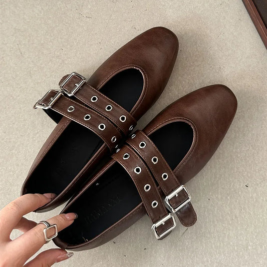 Luxury Buckle Strap Mary Janes