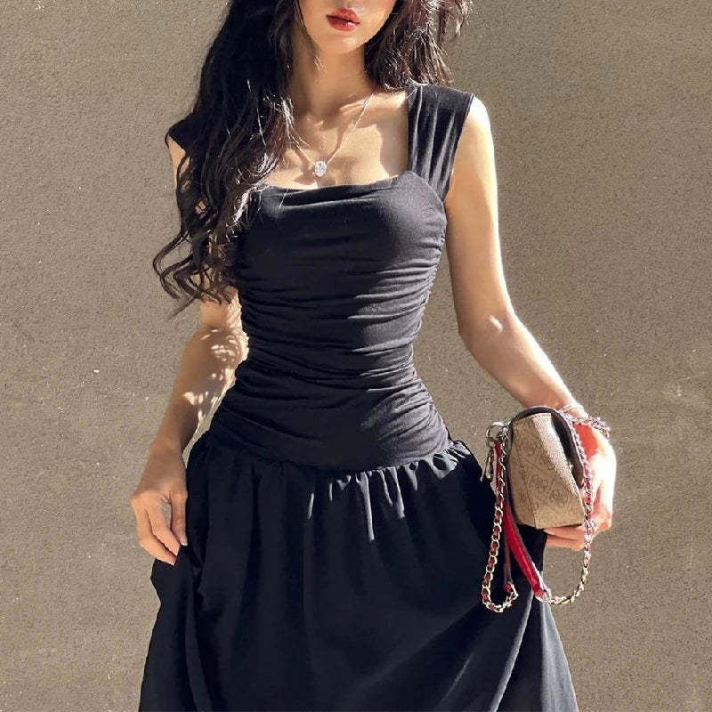 Ruched Slip Maxi Dress