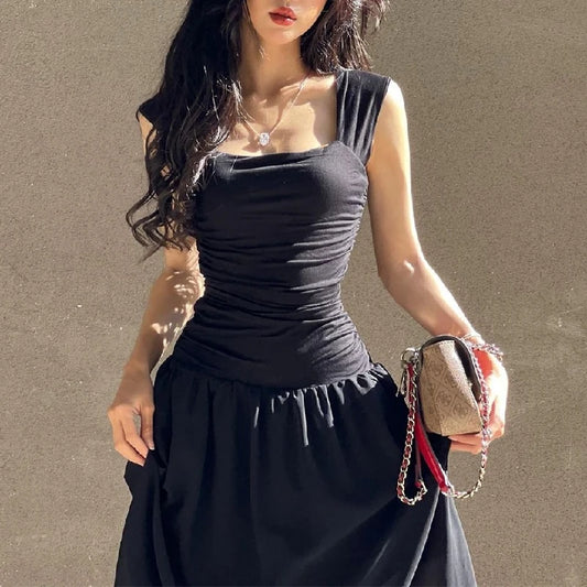 Ruched Slip Maxi Dress