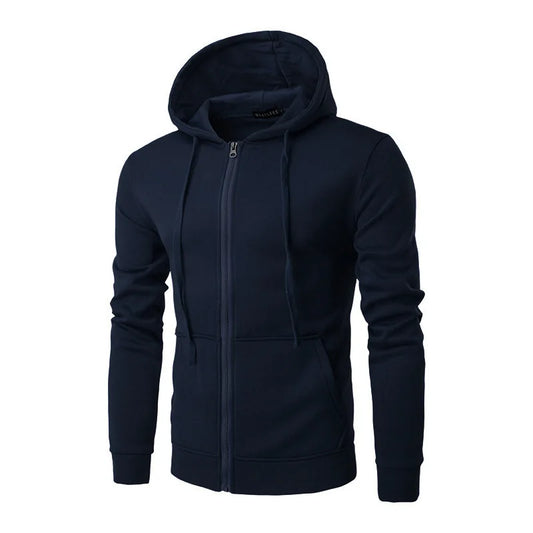 Slim Fit Zipper Hoodie Jacket