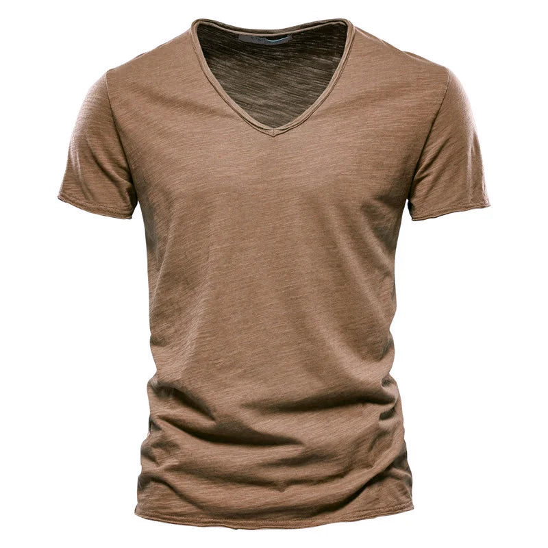 100% Cotton V-Neck Tee